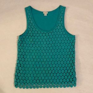 J. Crew teal tank top